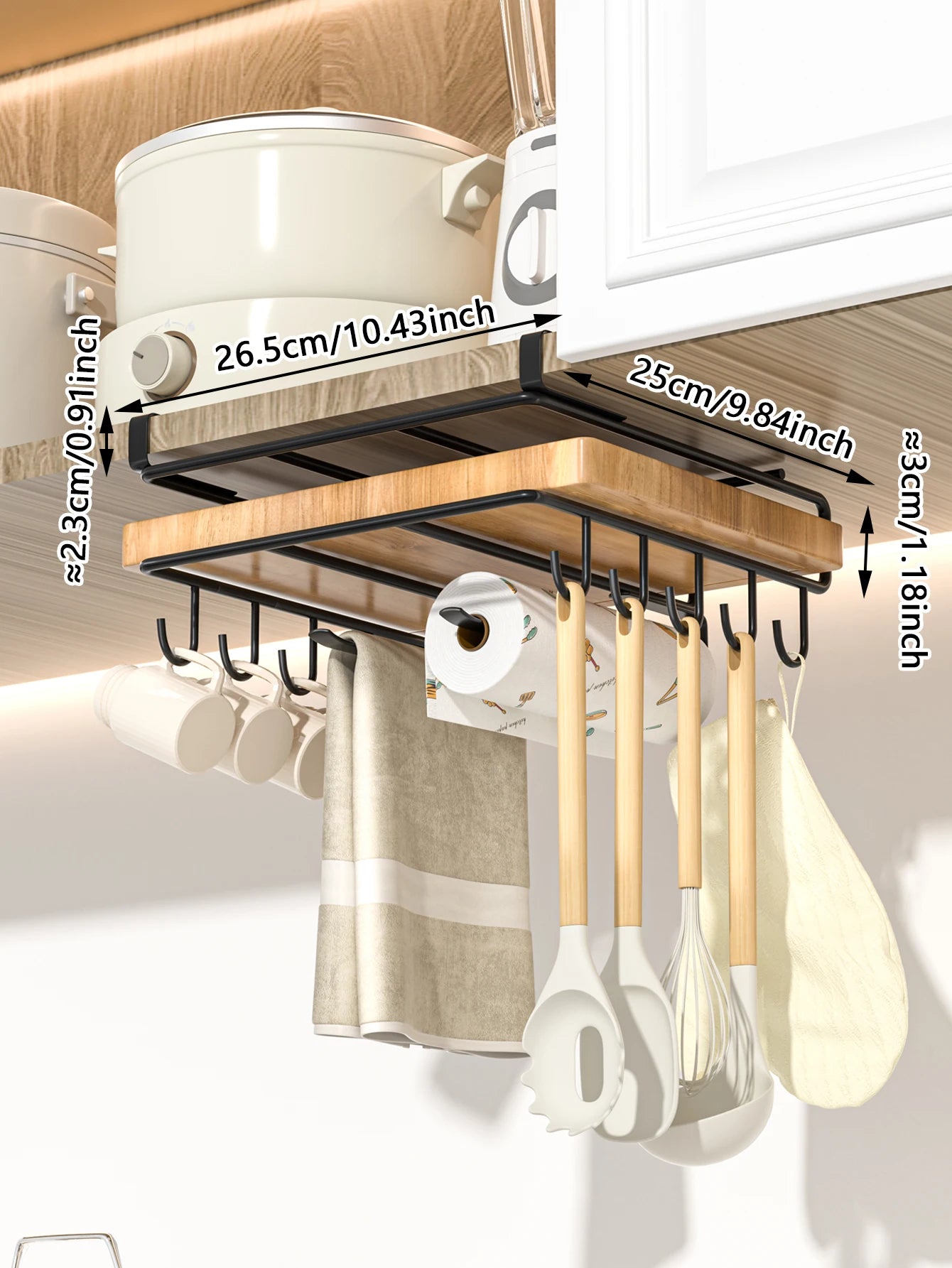 Under-Cabinet Hanging Rack