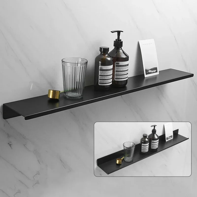 Black Space Aluminium Wall Shelf