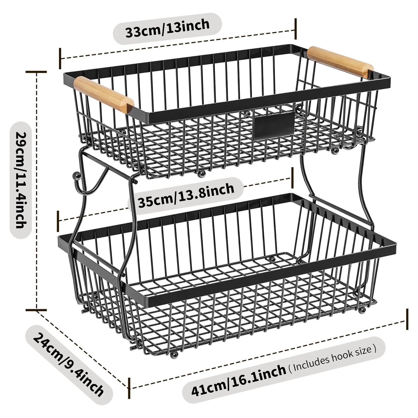 Metal Fruit & Veggie Basket
