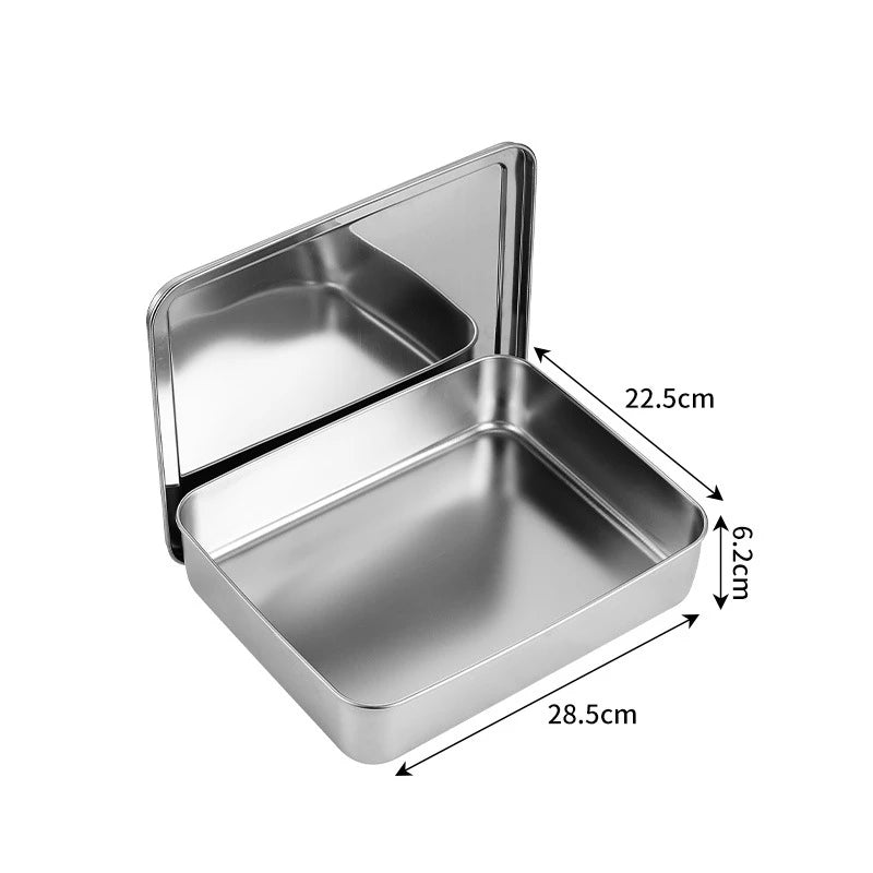 Stainless Steel Food Storage Tray