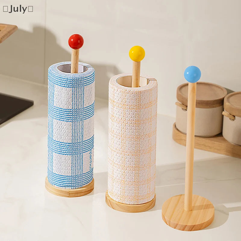 Wooden Vertical Paper Towel Holder