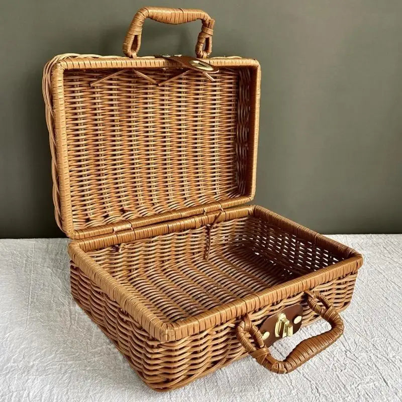 Portable Rattan Storage Case