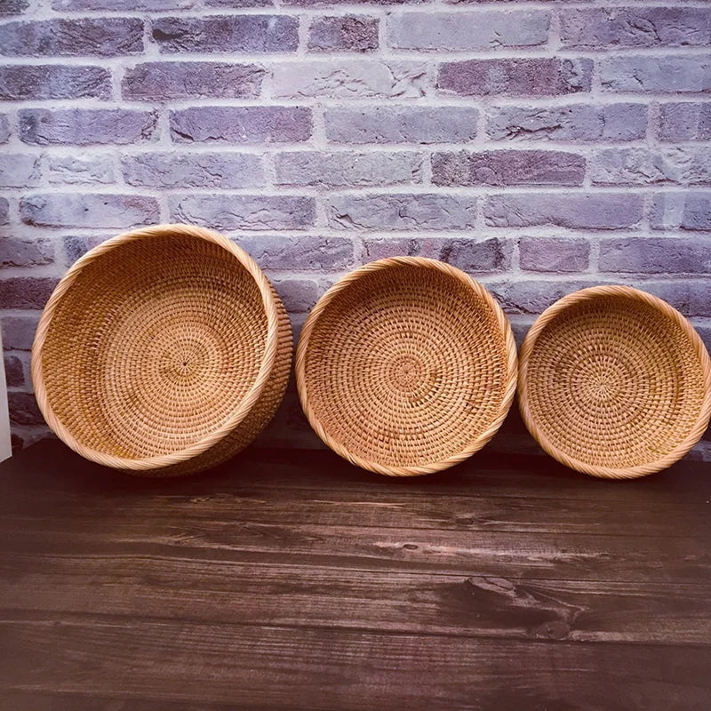 Hand-woven Decorative Wicker Storage bowl