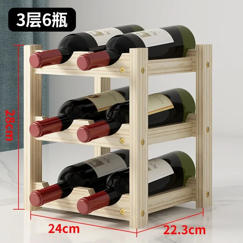 Solid Wood Wine Rack