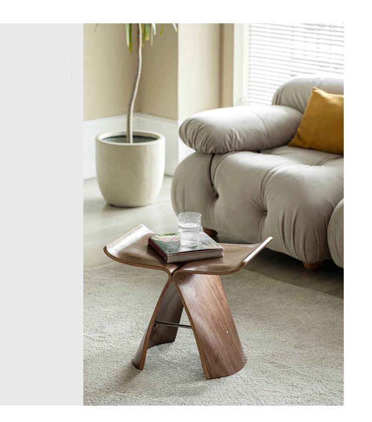 Furniture Butterfly Stool Living Room Sofa Chair Porch Shoe Changing Stool Small Bench Creative Mobile Seat Chair For Leisure