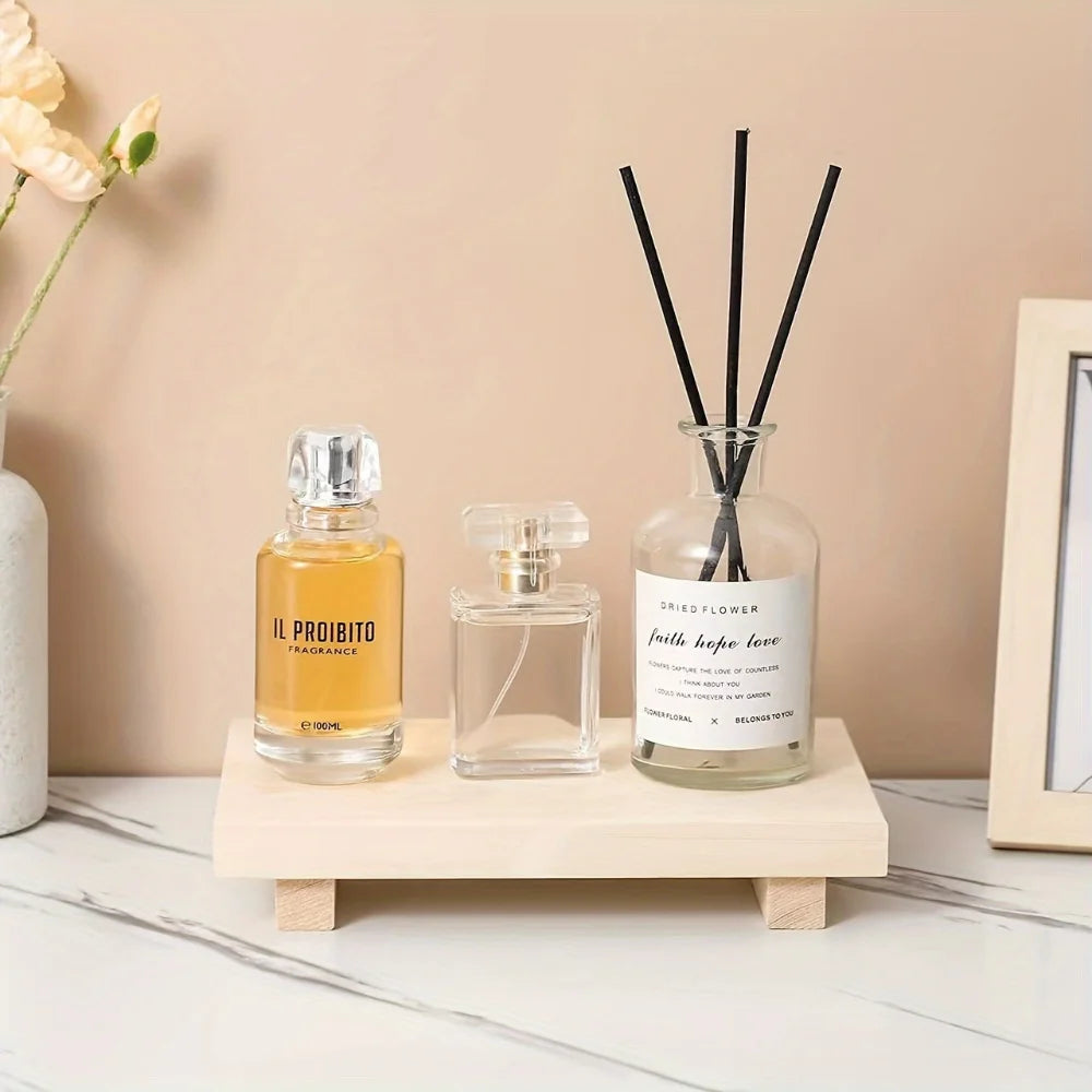 Minimalist Wooden Bathroom Pedestal Tray