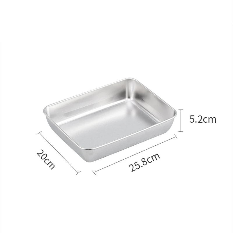 Stainless Steel Food Storage Tray