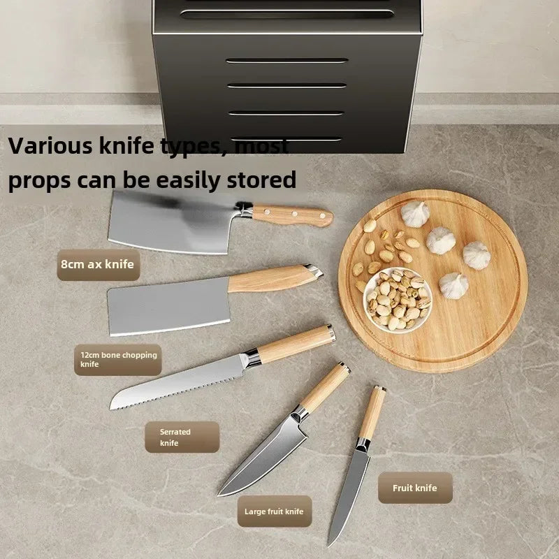 Stainless Steel Wall-Mounted Knife Holder