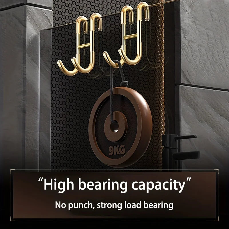 Stainless Steel Shower Door Hooks - No-Drill