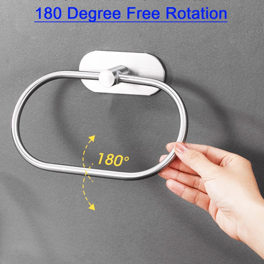 Modern Black Towel Holder