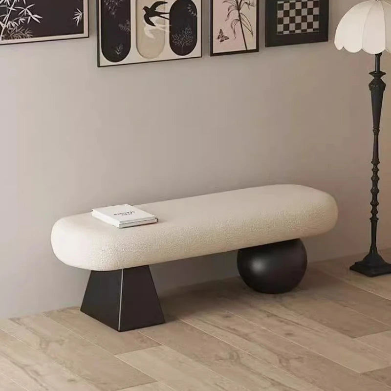 ‌Nordic Solid Wood Entryway Bench‌