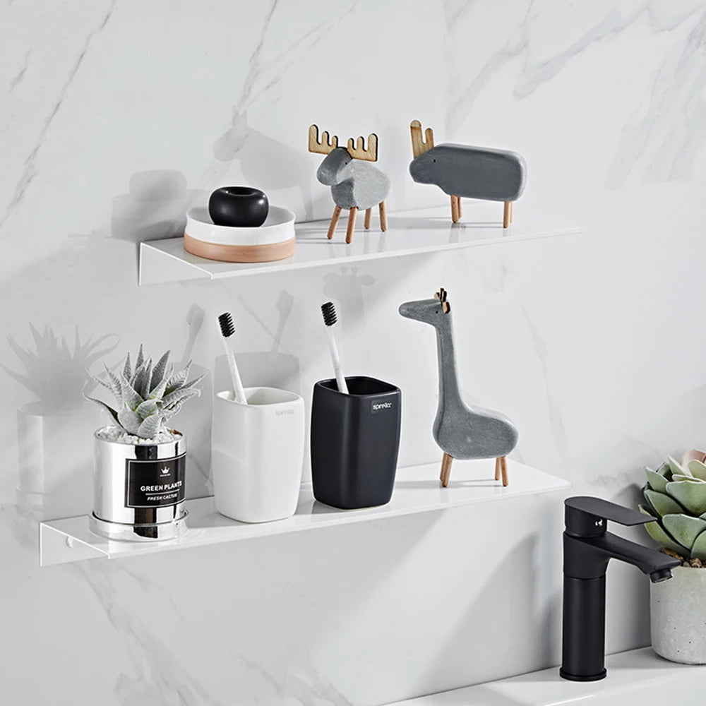 Minimalist Aluminium Bathroom Floating Shelf