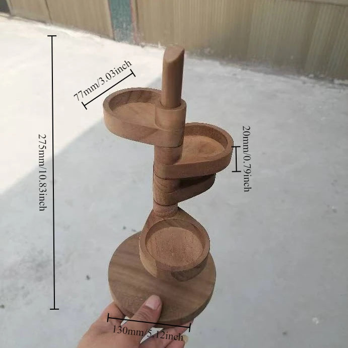 Solid Wood Rotatable Stand
