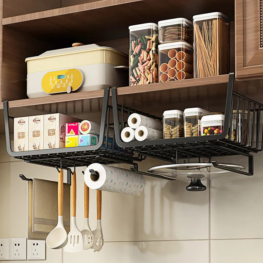 Under-Cabinet Sliding Storage Basket