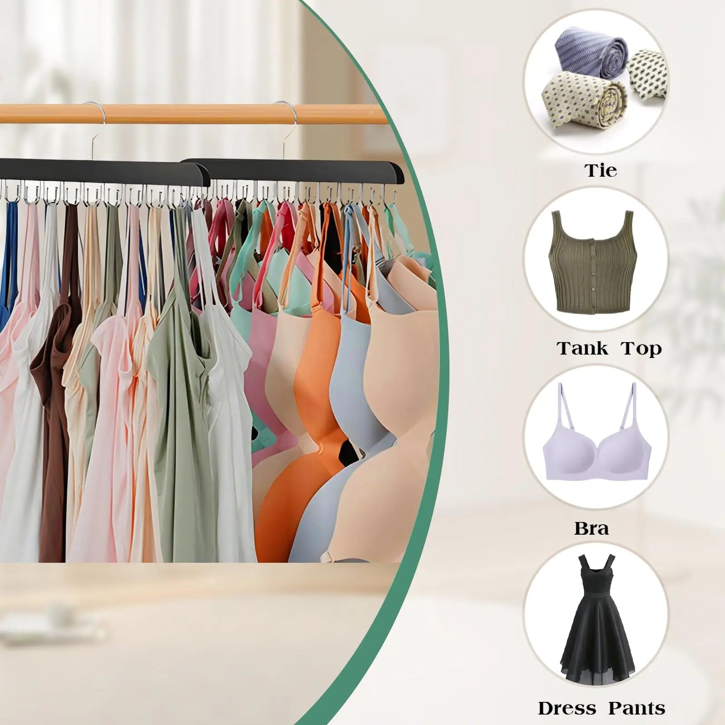 Space-Saving Wooden Hanger