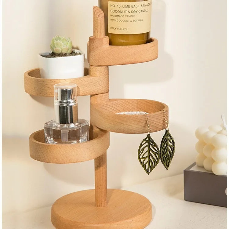 Solid Wood Rotatable Stand