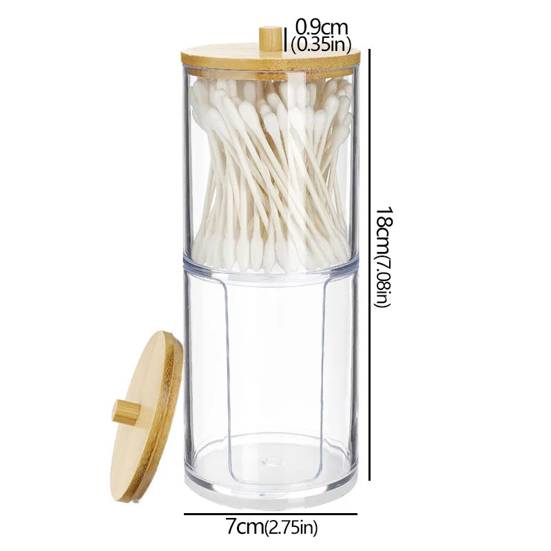 Clear Bathroom Storage Jar