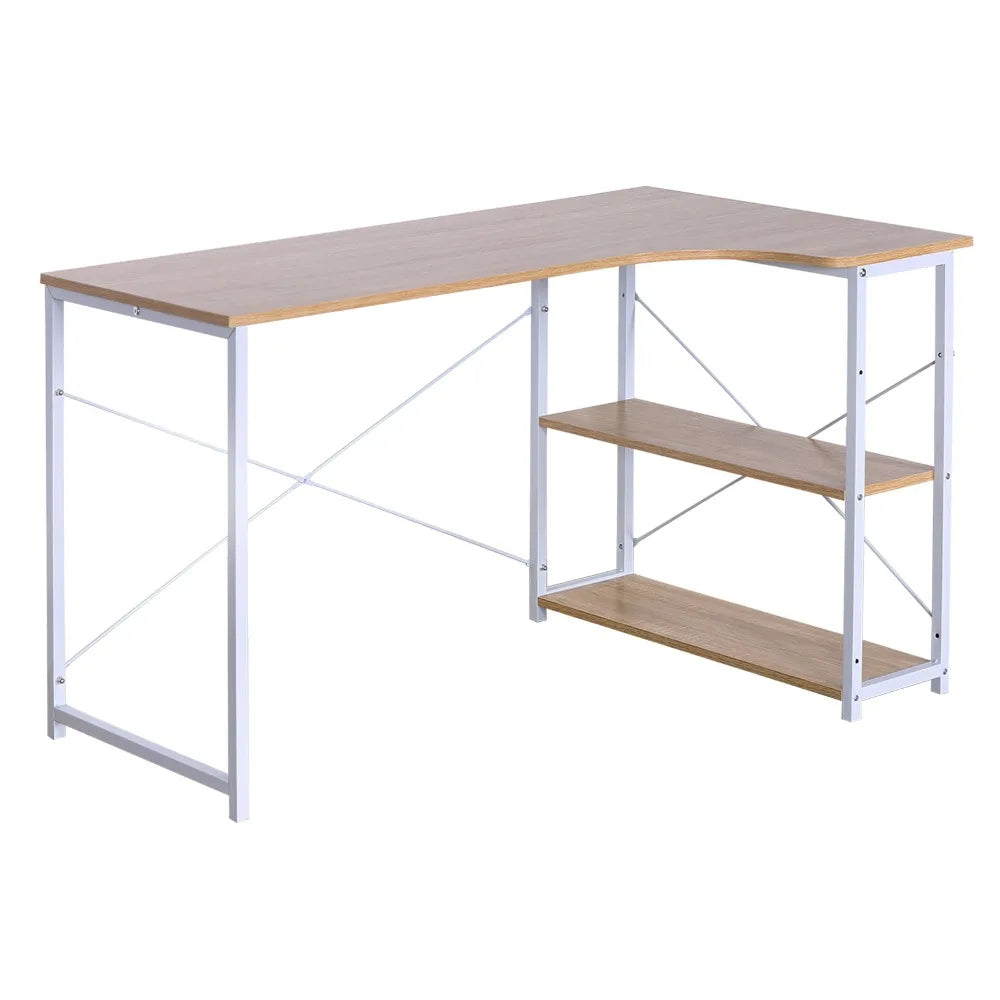 WOLTU 1PC Computer Table L-Shaped Office Desk  PC Laptop Table Workstation Study Writing Desk Dining Gaming Table